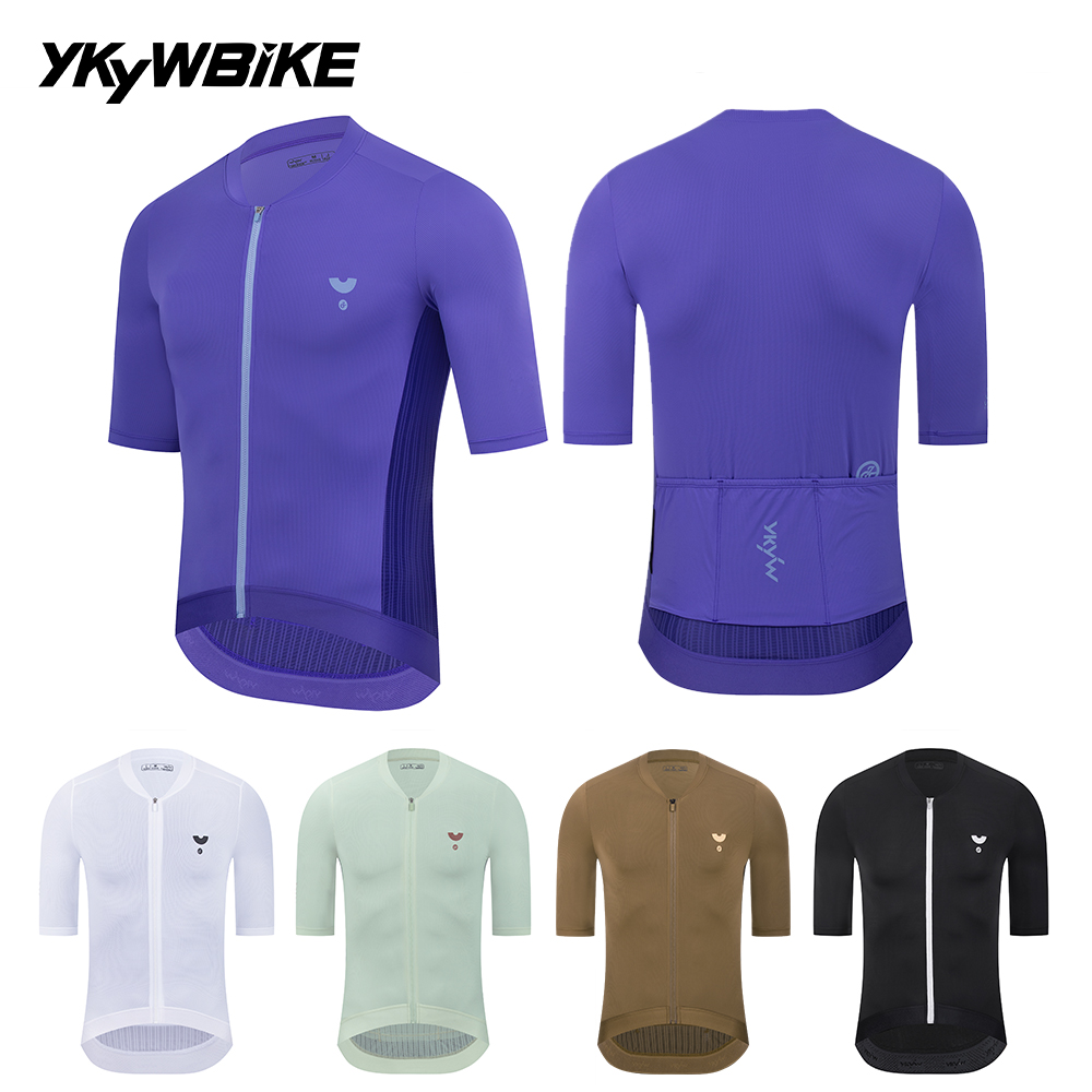 Ykyw Cycling Gear - YKYW 2025여름 보라색 사이클링 저지 남자