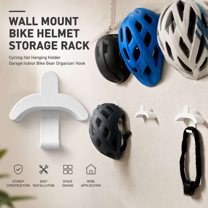 Cycling Gear Wall Storage - 실내 벽걸이형 사이클링 헬멧 브래킷 자전거
