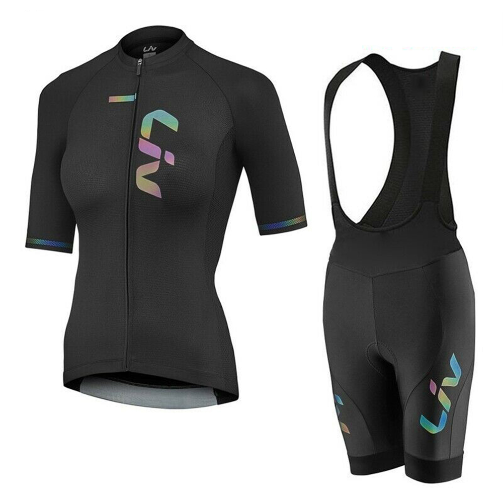 Cycling Bib Shorts - LIV 여름 사이클링 저지 턱받이 반바지