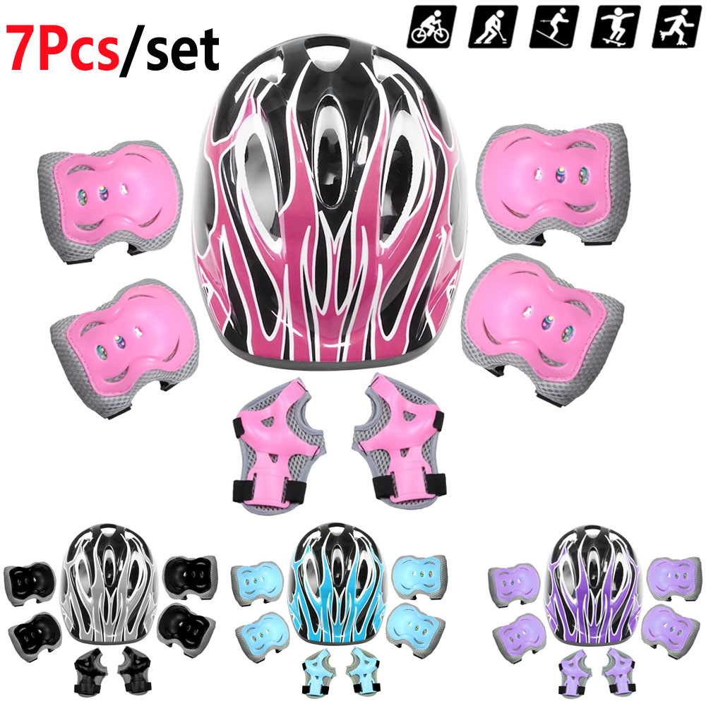 7Pcs 어린이 자전거 헬멧, 유아 헬멧 무릎 및 팔꿈 - Cycling Gear For Kids 리뷰 및 가격